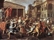 POUSSIN, Nicolas The Rape of the Sabine Women af oil painting picture wholesale